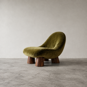 Olive Curve Lounge Chair