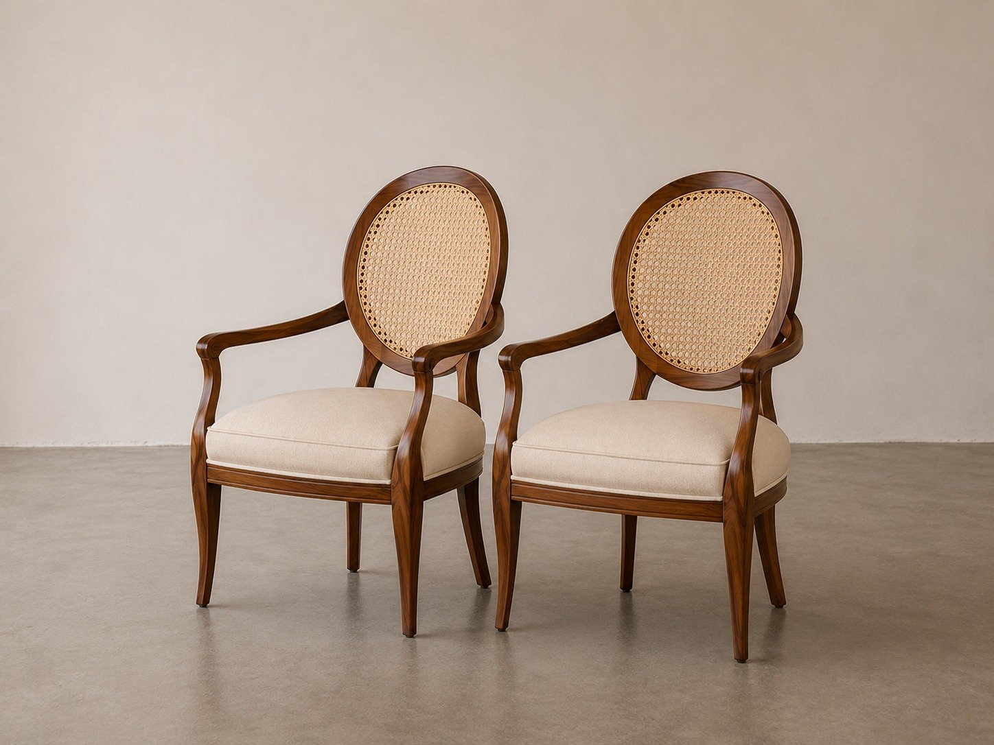 Luna Cane Dining Chairs